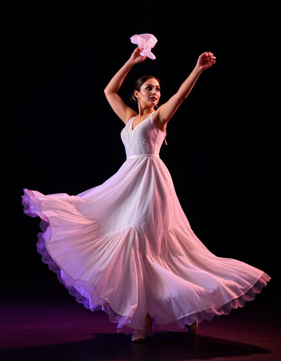 Gisela Gonzales bailando marinera norteña